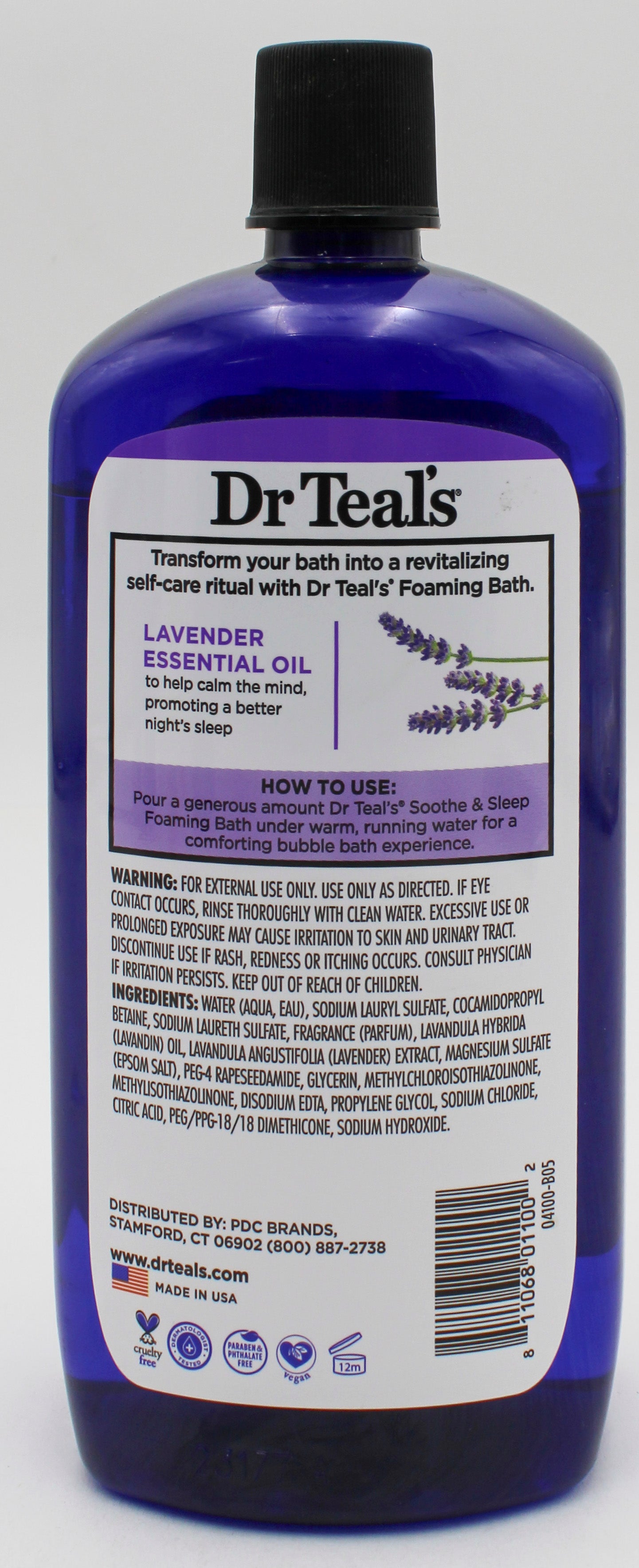 Dr Teal's Foaming Bath Soothe & Sleep Lavender 34oz