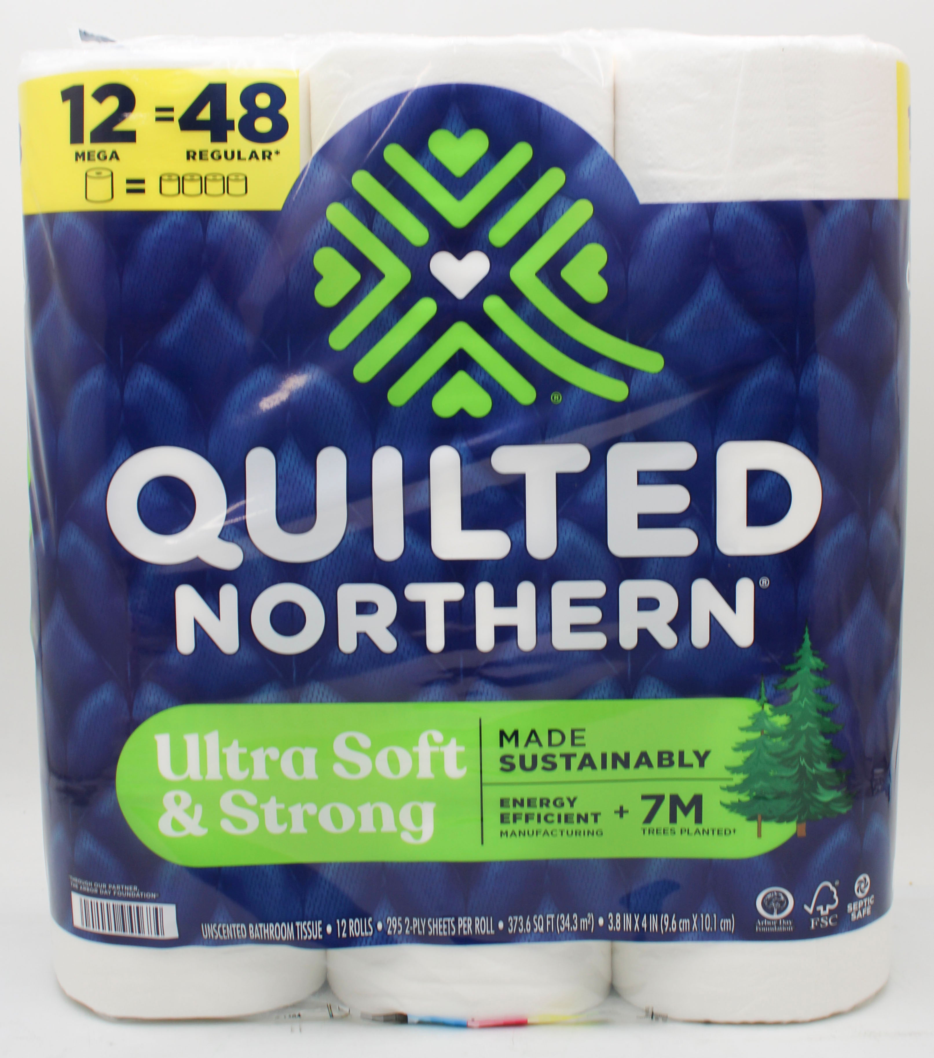 12 MEGA ROLL QUILTED NORTHERN TOILET PAPER