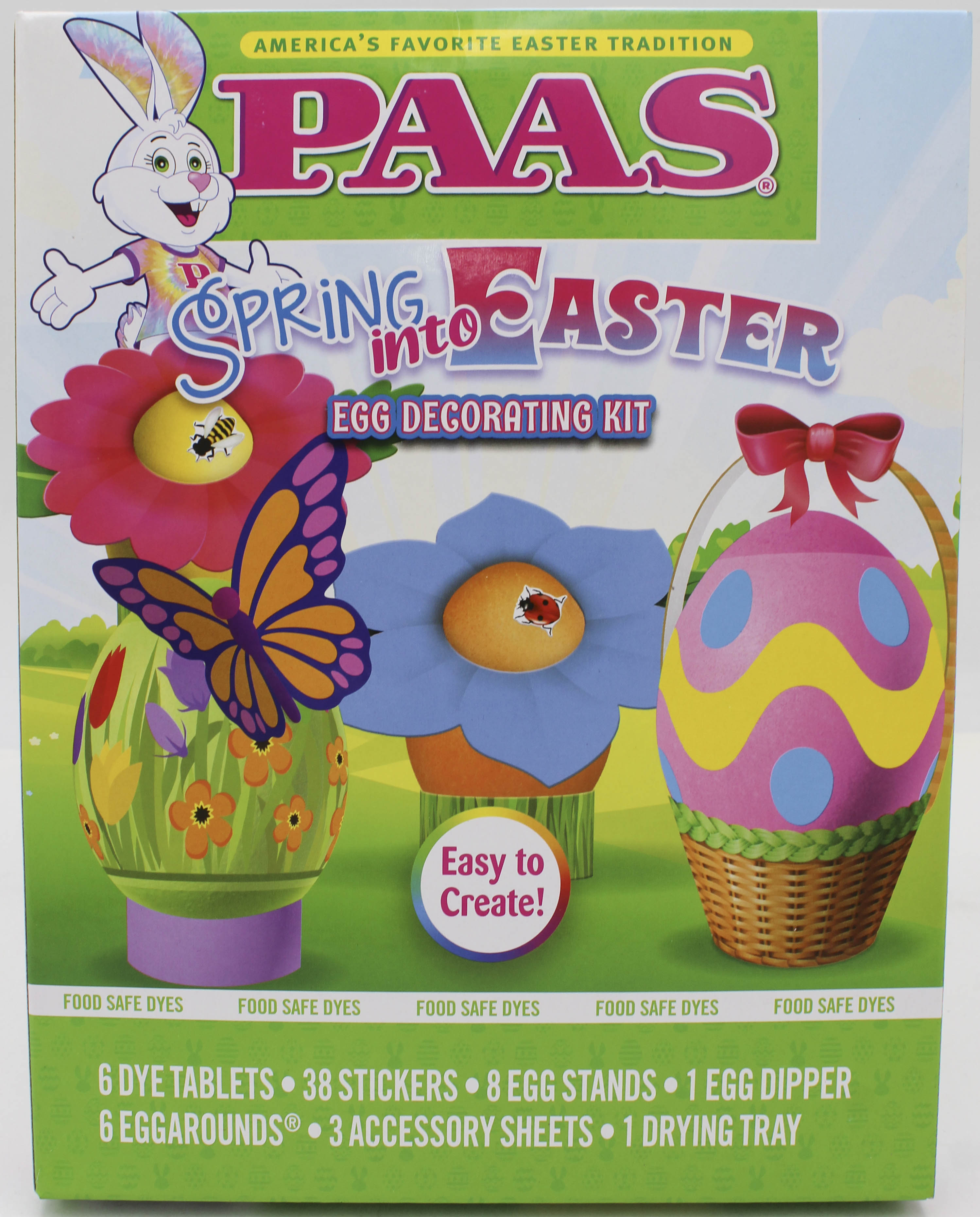 PAAS SPRING INTO EASTER EGG DECORATING KIT SHELF TRAY