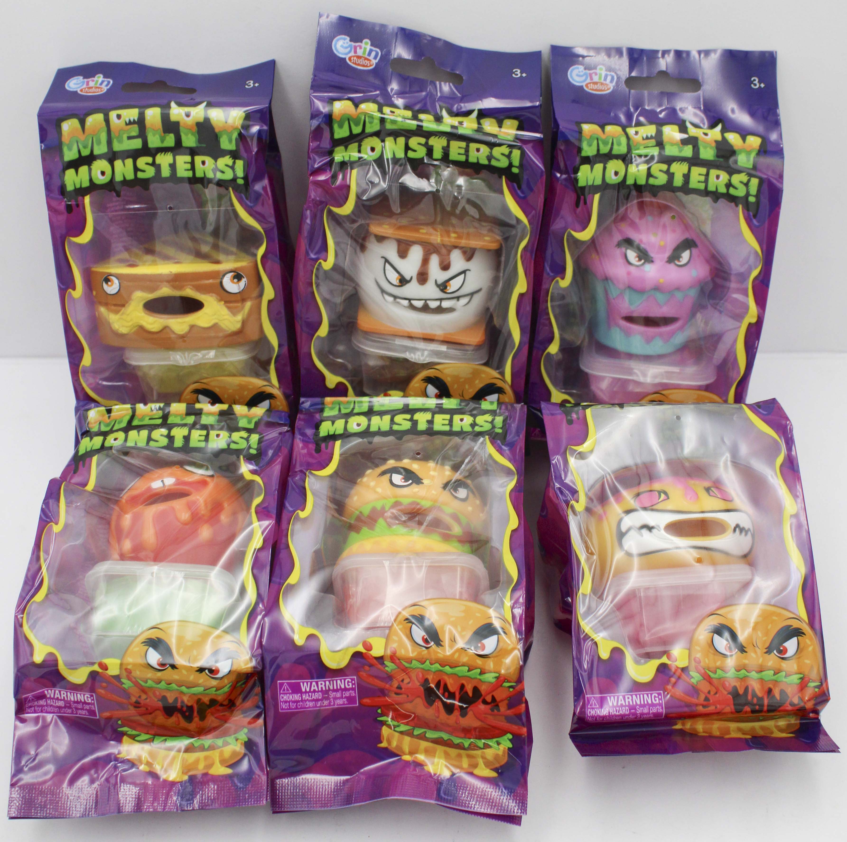 MELTY MONSTERS 6 ASST 3.5in x 7in