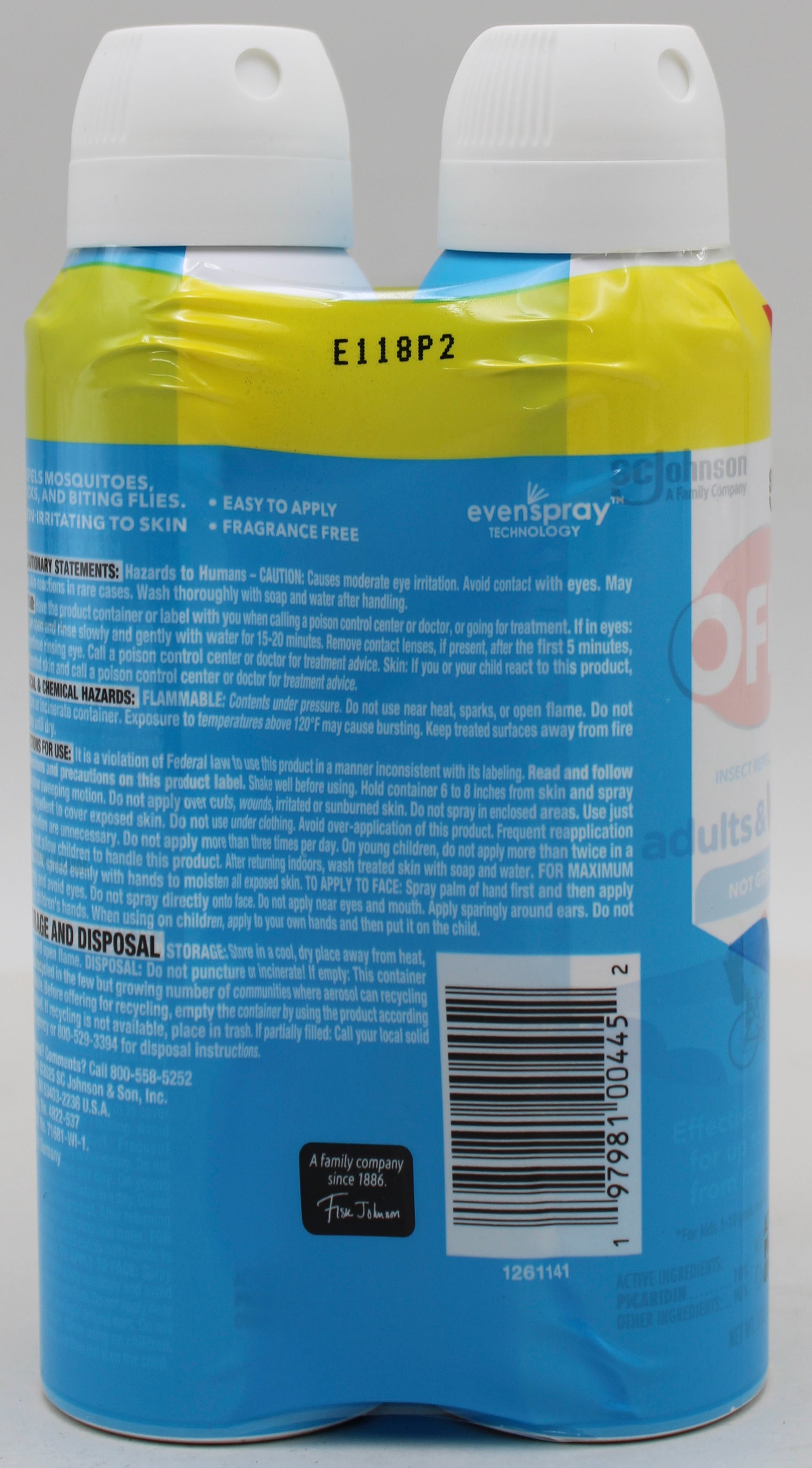 OFF Adults & Kids Aerosol Insect Repellent Twin Pack 2 x 5oz