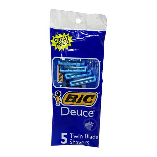 BIC DEUCE MENS SHAVER 5CT-TWN BLADE
