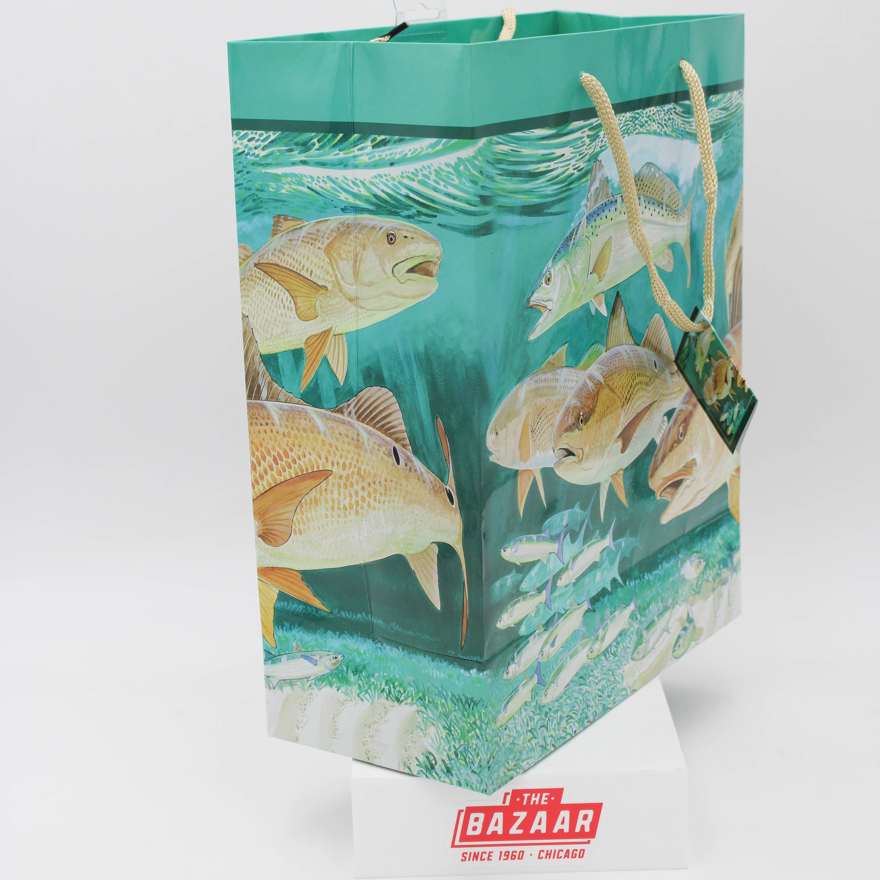 GUY HARVEY MEDIUM GIFT BAG 10" X 5" 12" - REDFISH