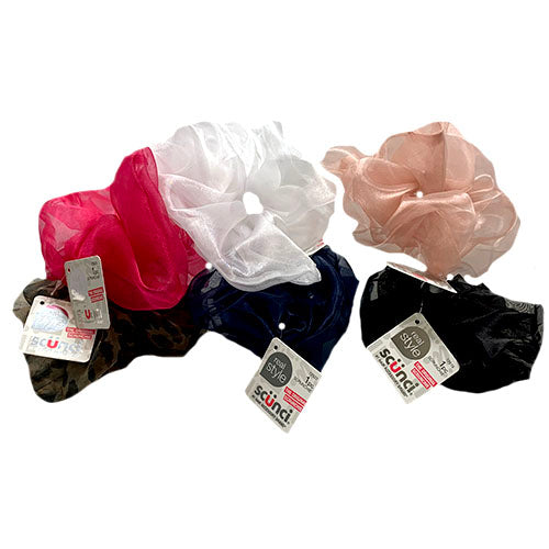 SCUNCI HAIR SCRUNCHIE 1CT-DSPLY/NI