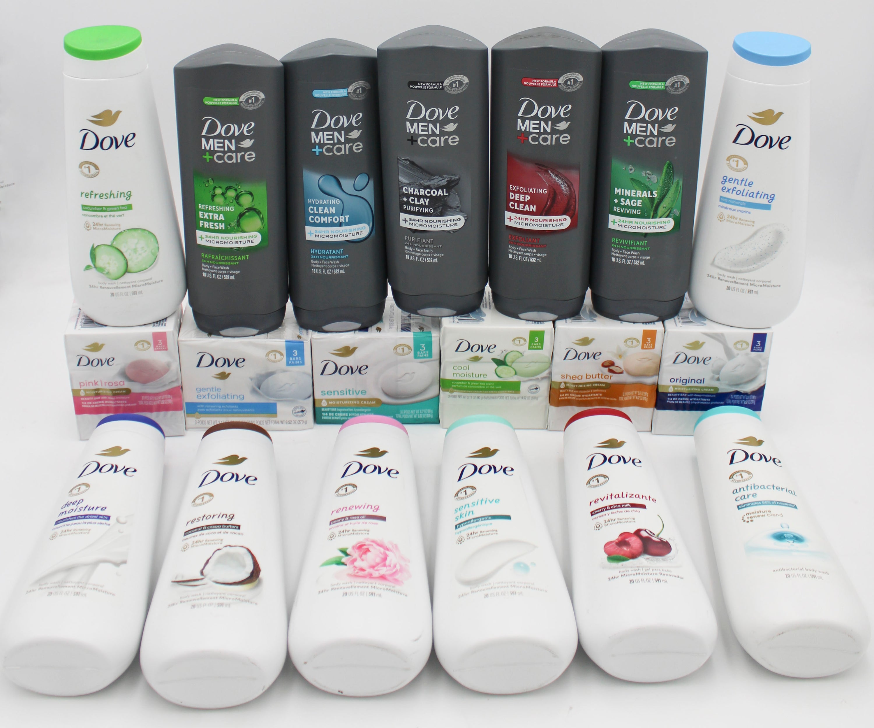 DOVE BODY WASH/BAR MIXED HALF PALLET