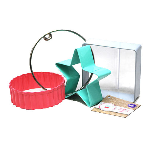 WILTON COOKIE CUTTER 3PC SET-BAKESHOP.