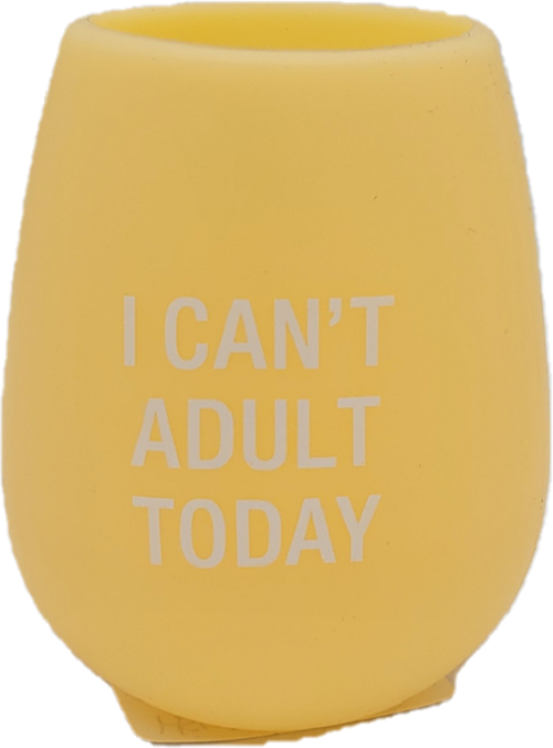 I CAN'T ADULT TODAY SILICONE WINE CUP 12.5oz