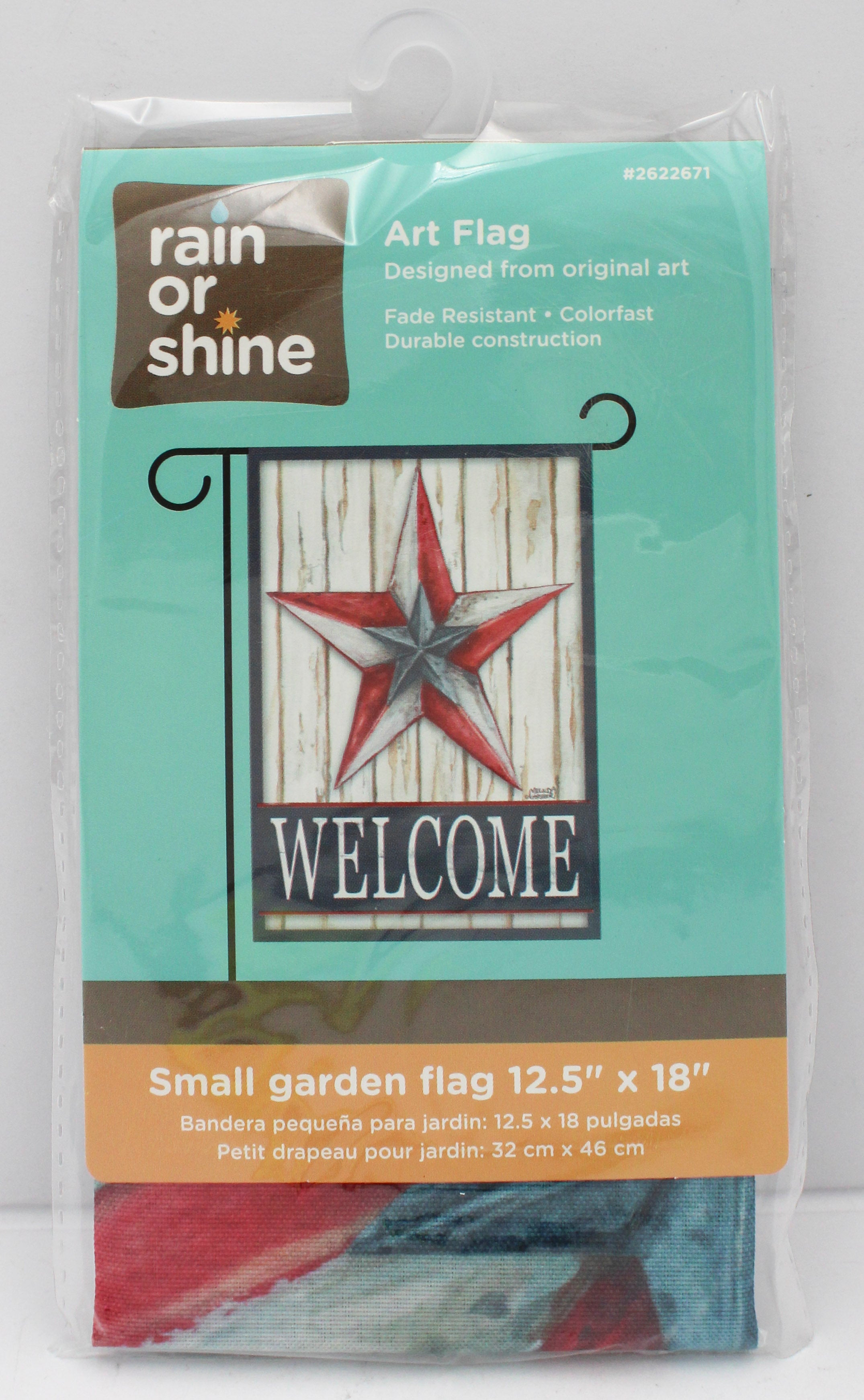 GARDEN FLAG - PATRIOTIC STAR 12.5in X 18in