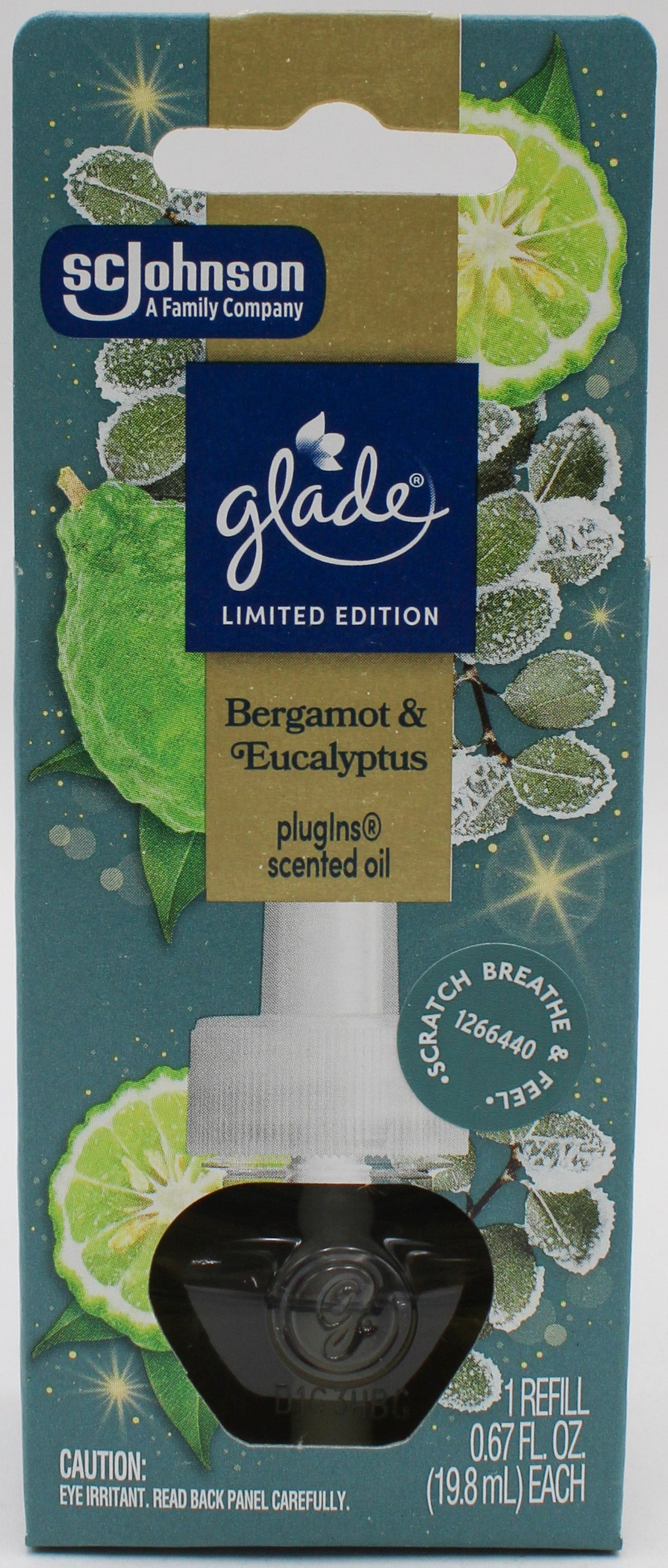 GLADE PLUG IN SCENTED OIL  BERGAMONT 1RFL 0.67FO