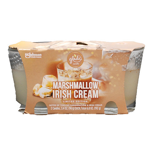 SP GLADE CANDLE 2-ct 3.4oz MARSHMALLOW IRISH CREAM