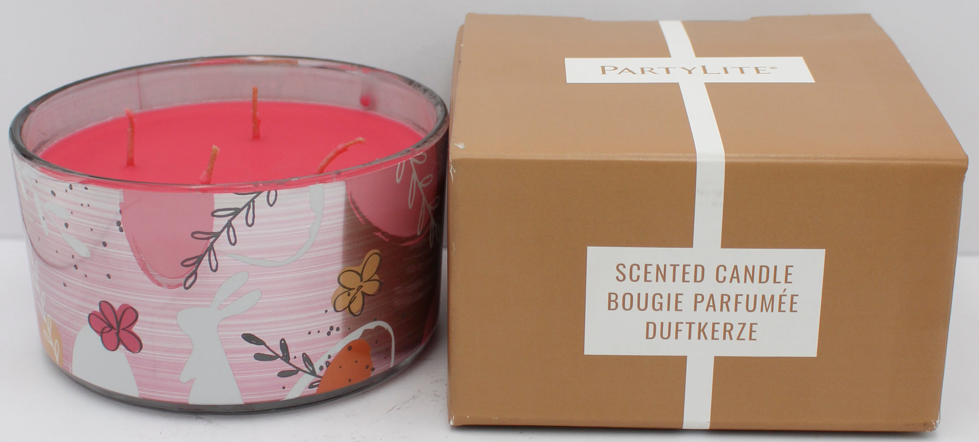 PARTYLITE GARDEN PARTY 4-WICK JAR CANDLE 17.25oz