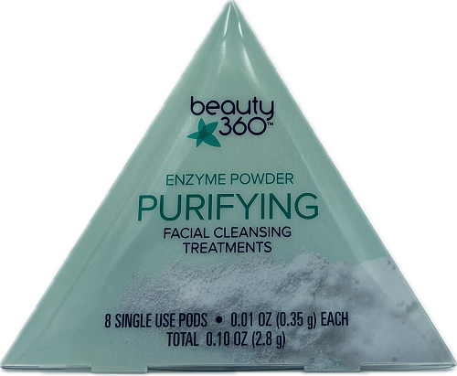 BEAUTY 360 ENZYME POWDER PURIFYING FACIAL CLEANING 8CT PODS 0.01oz each