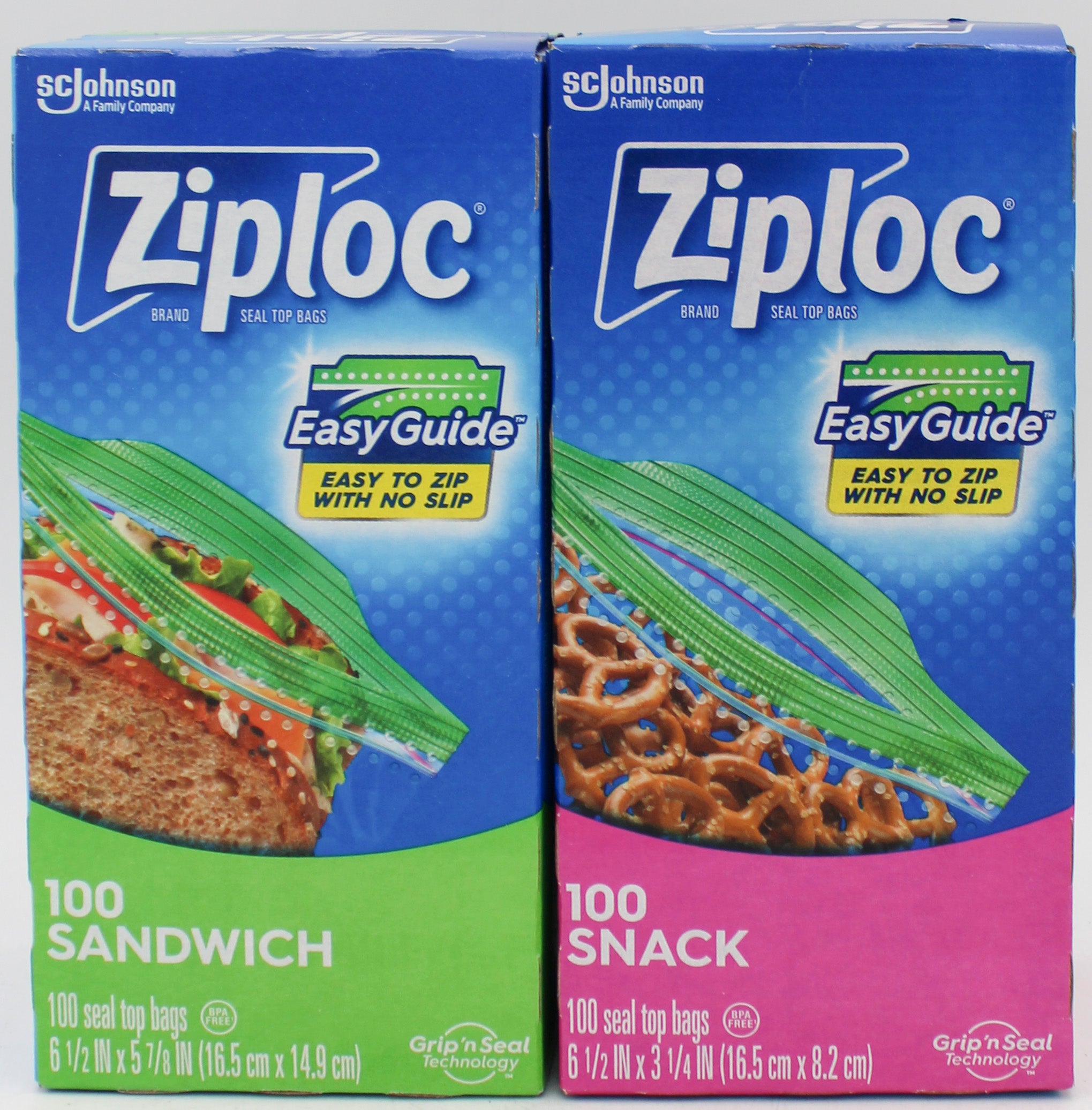 SP ZIPLOC BAGS BACK TO SCHOOL  100CT SNACK AND SANDWICH DISPLAY