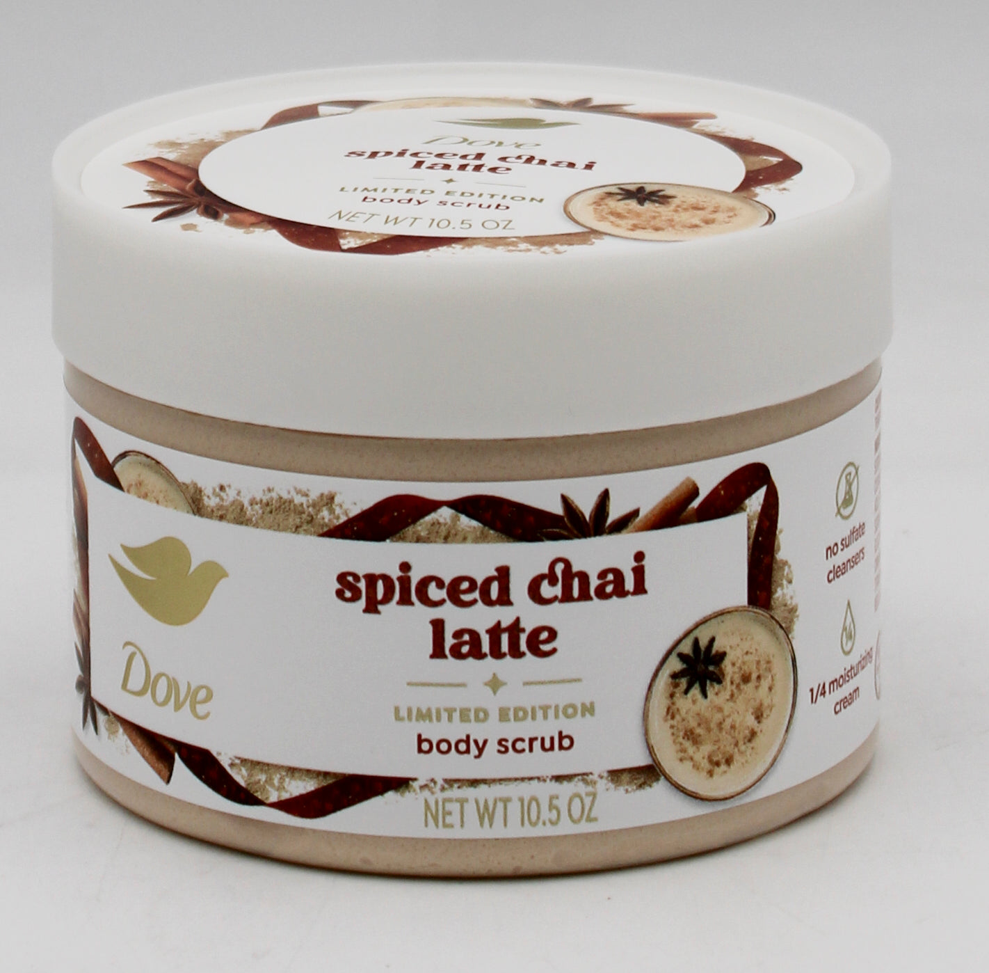 DOVE BODY SCRUB SPICED CHAI LATTE 10.5oz