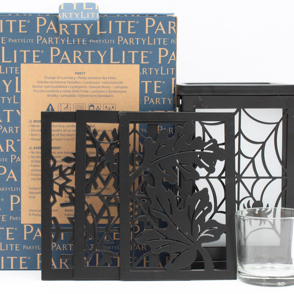 PARTYLITE CHANGE-O-LUMINARY CANDLE HOLDER 3 1/2"W x 6"H