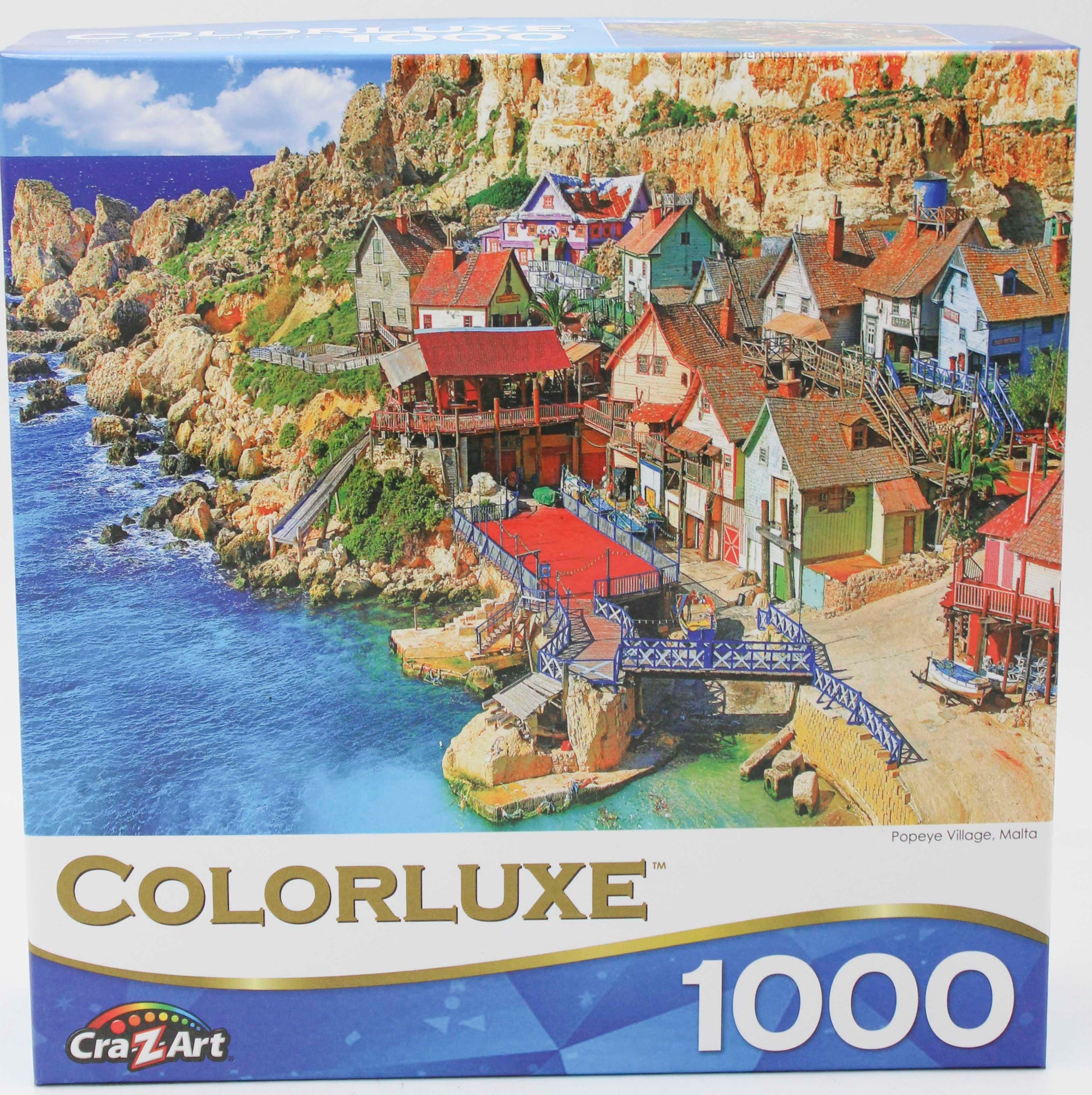 CRA-Z-ART COLORLUXE PUZZLE POPEYE VILLAGE MEDITERRANEAN VILLAS 1000PC