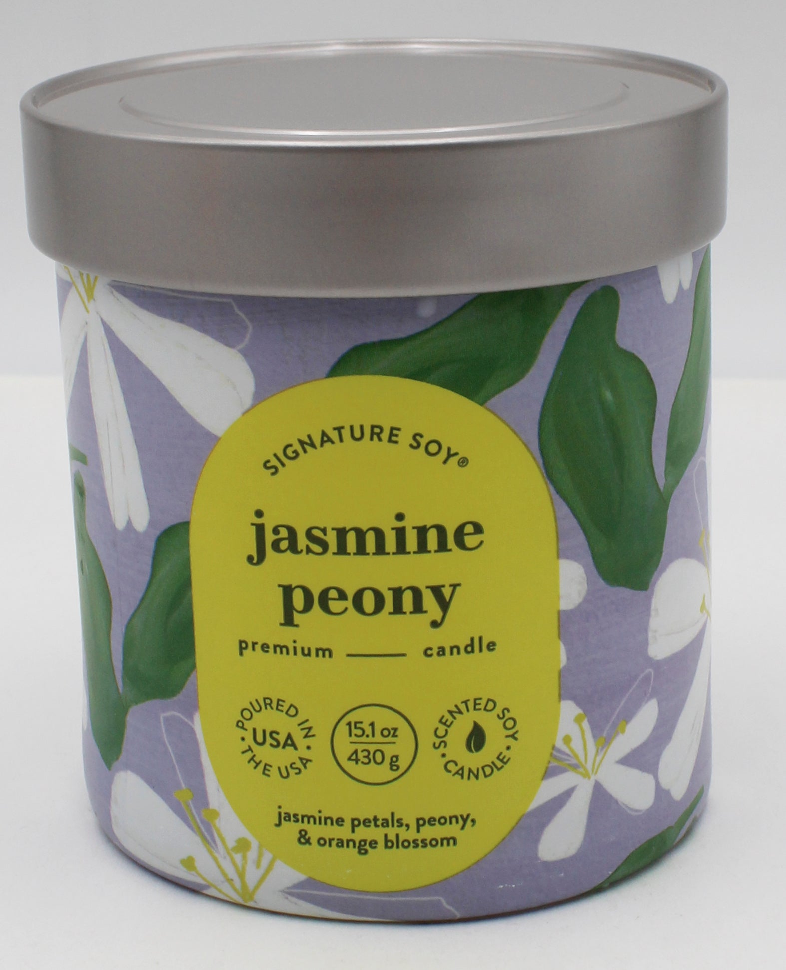 SIGNATURE SOY JAR CANDLE JASMINE PEONY 15.1oz