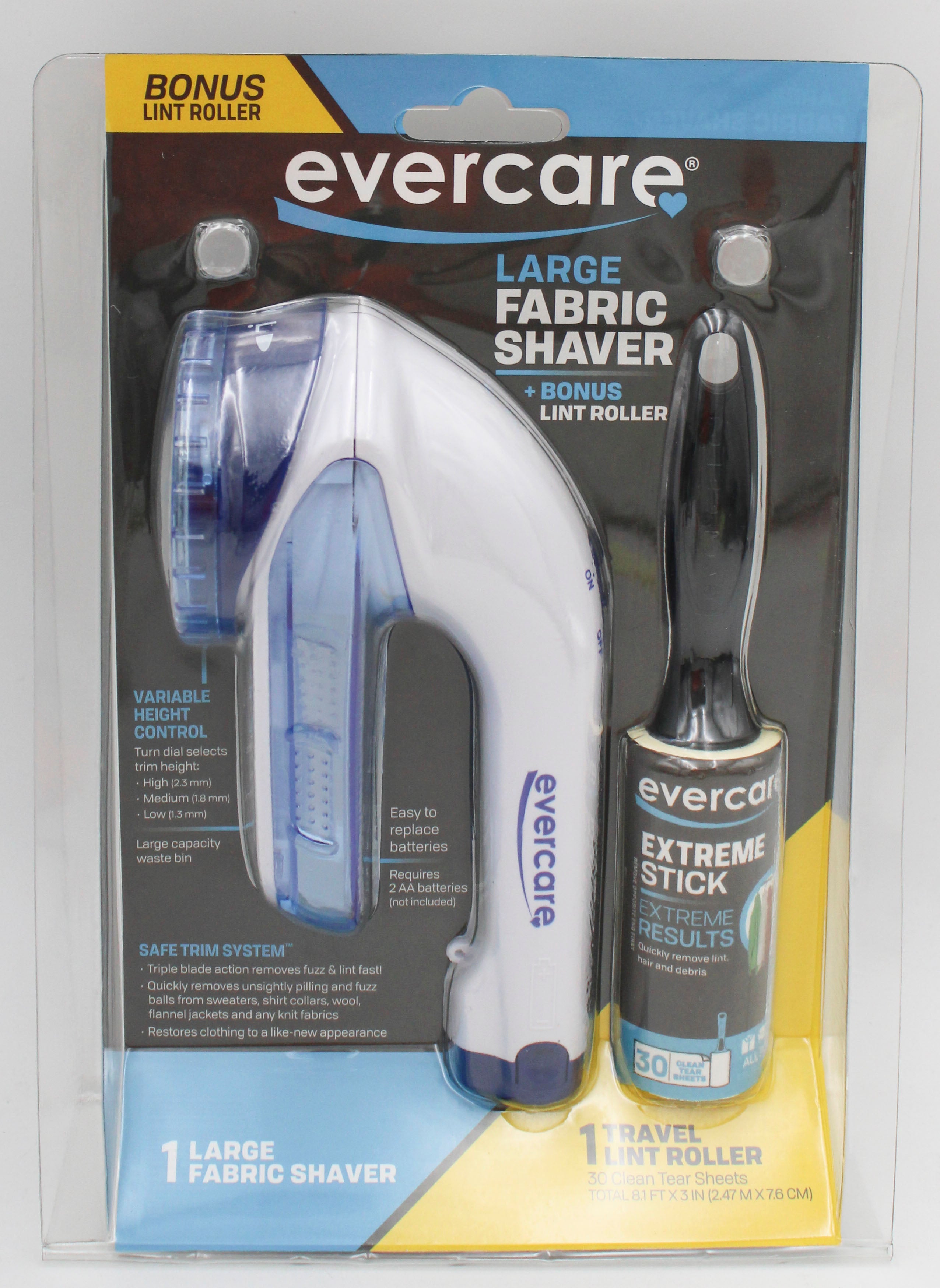 EVERCARE FABRIC SHAVER AND LINT BRUSH