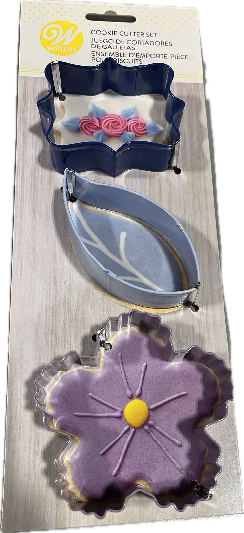 SP WILT METAL CUTTERS DECORATE COOKIE SET  3CT
