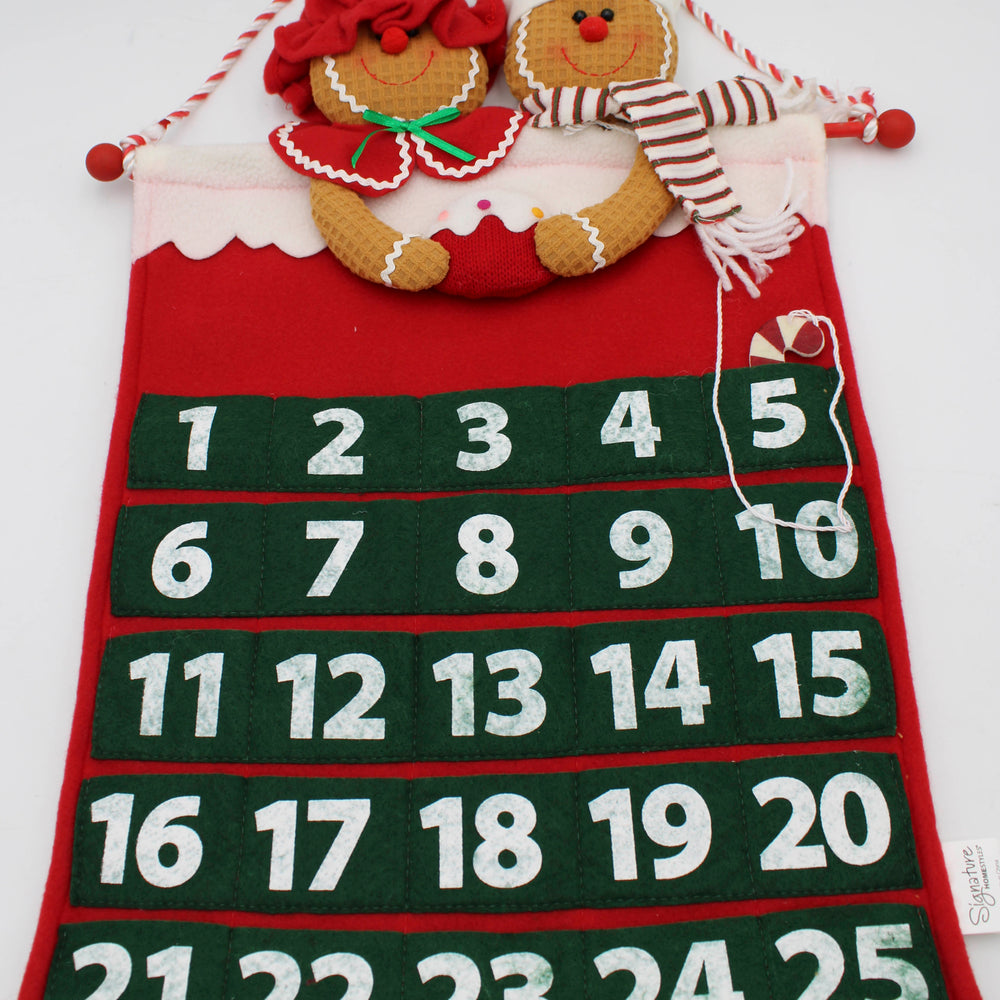 GINGERBREAD COUNTDOWN CALENDER 24" X 16"