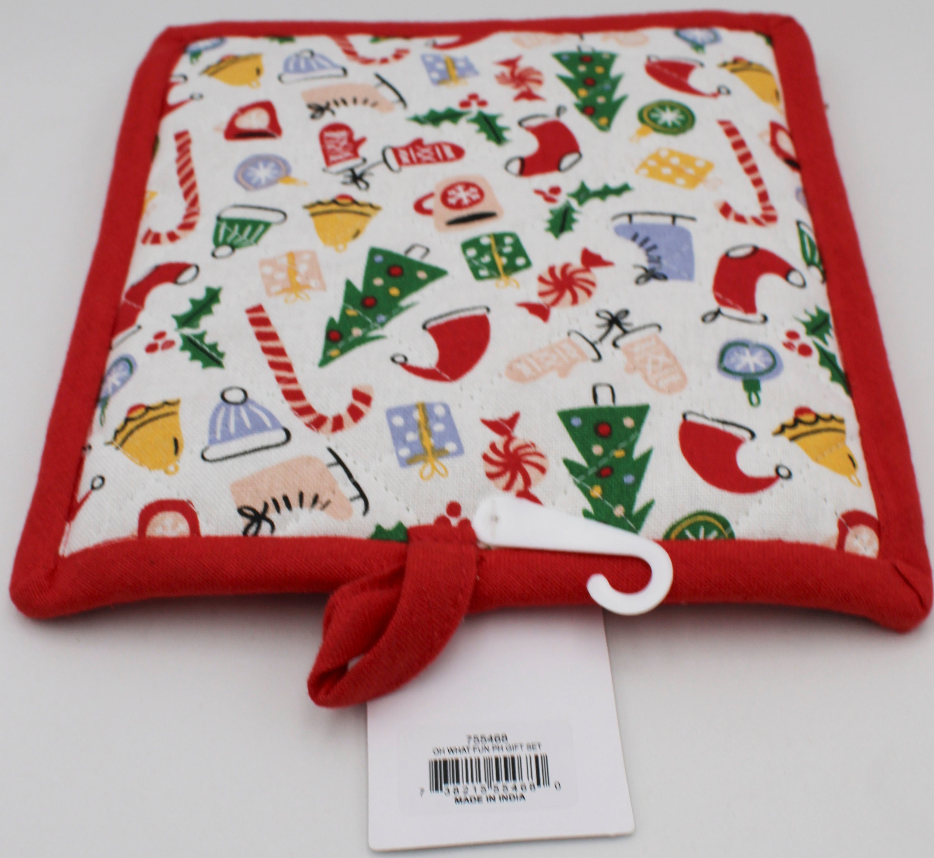 2PC GIFT SET - POTHOLDER AND DISHTOWEL - OH WHAT FUN