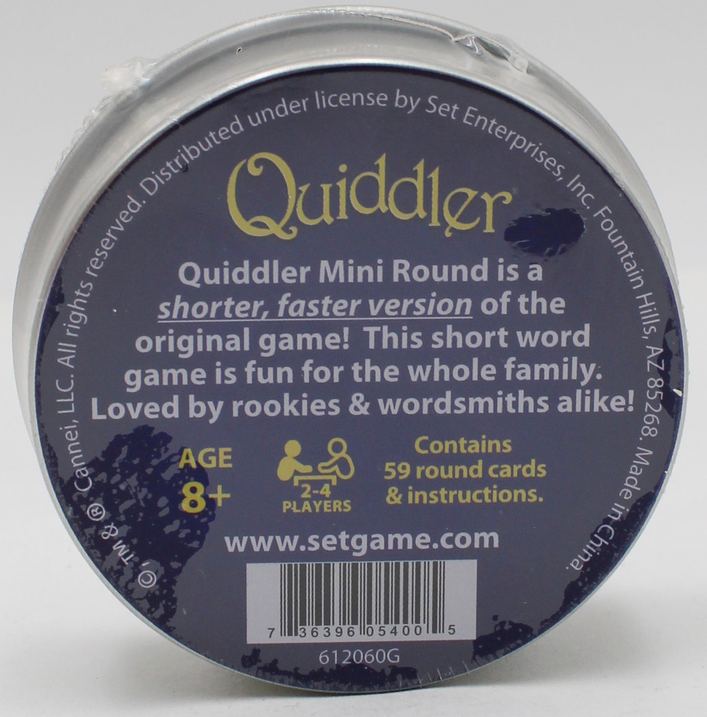 MINI ROUND QUIDDLER CARD GAME