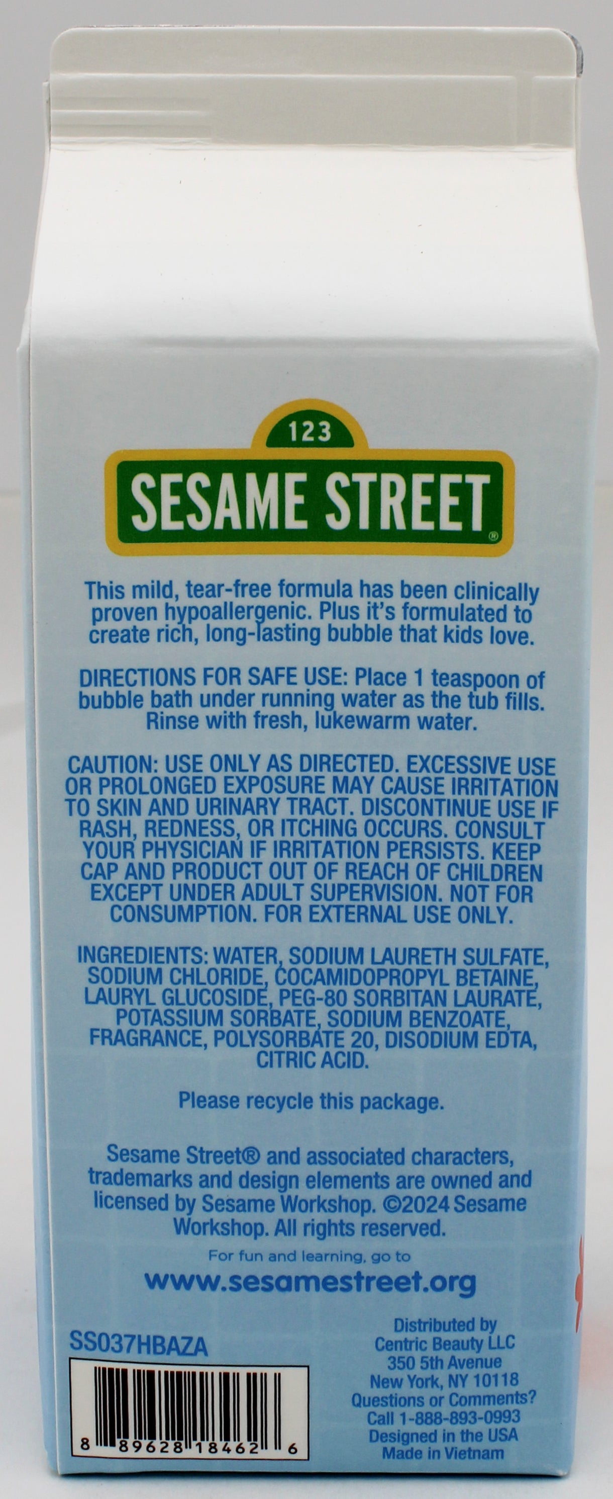 SESAME STREET 24OZ. BUBBLE BATH NI