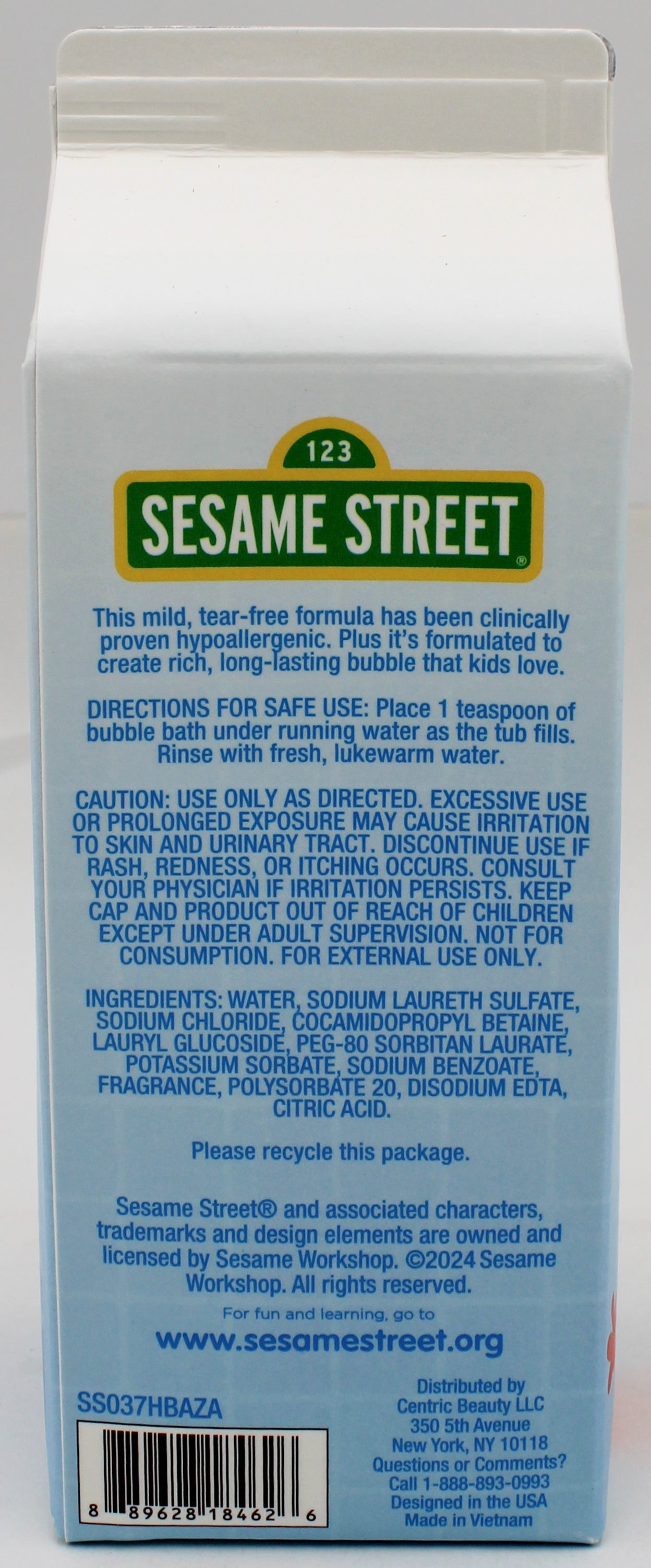 Sesame Street Bubble Bath 24oz - Wholesale