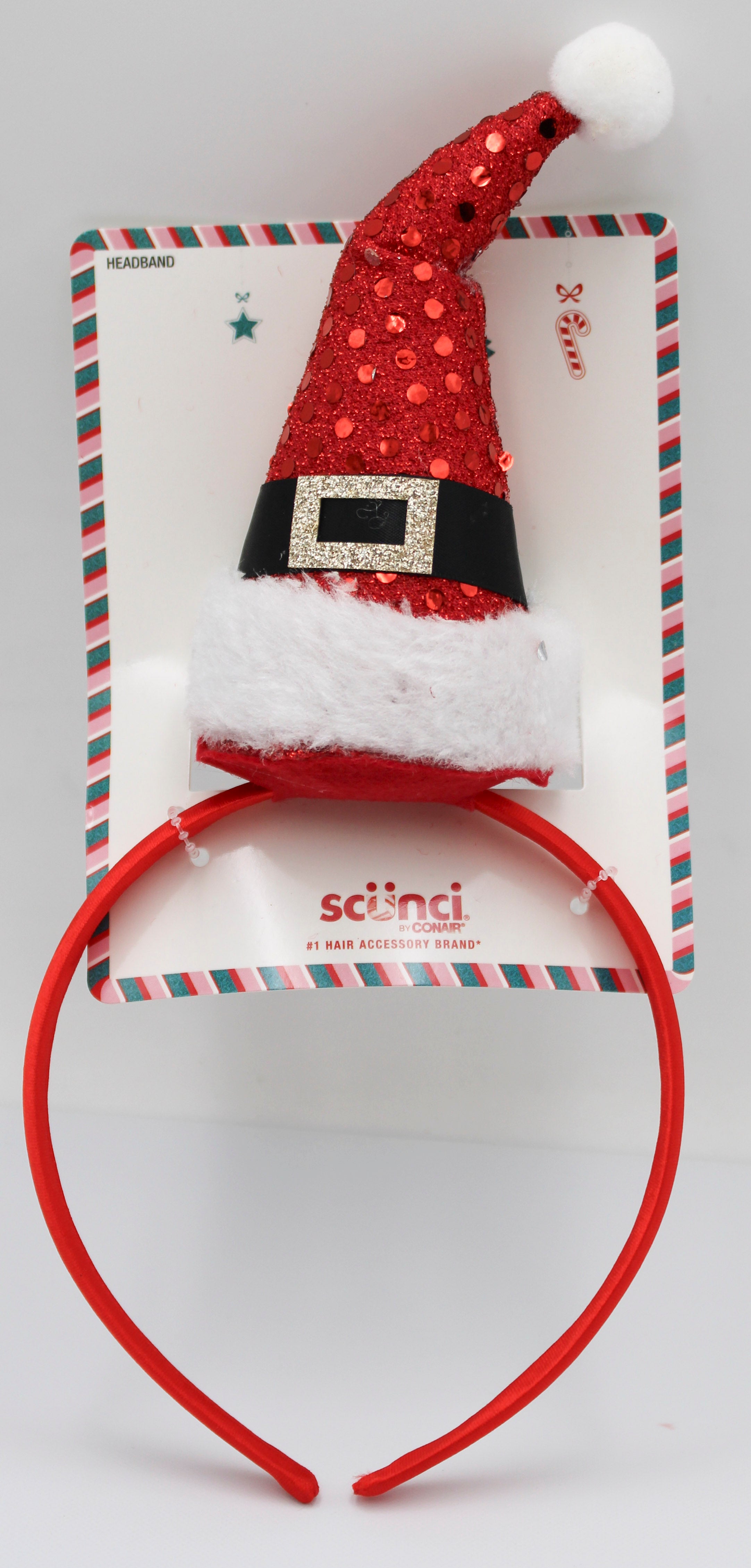 SCRUNCI Santa Hat Headband Novelty Accessory