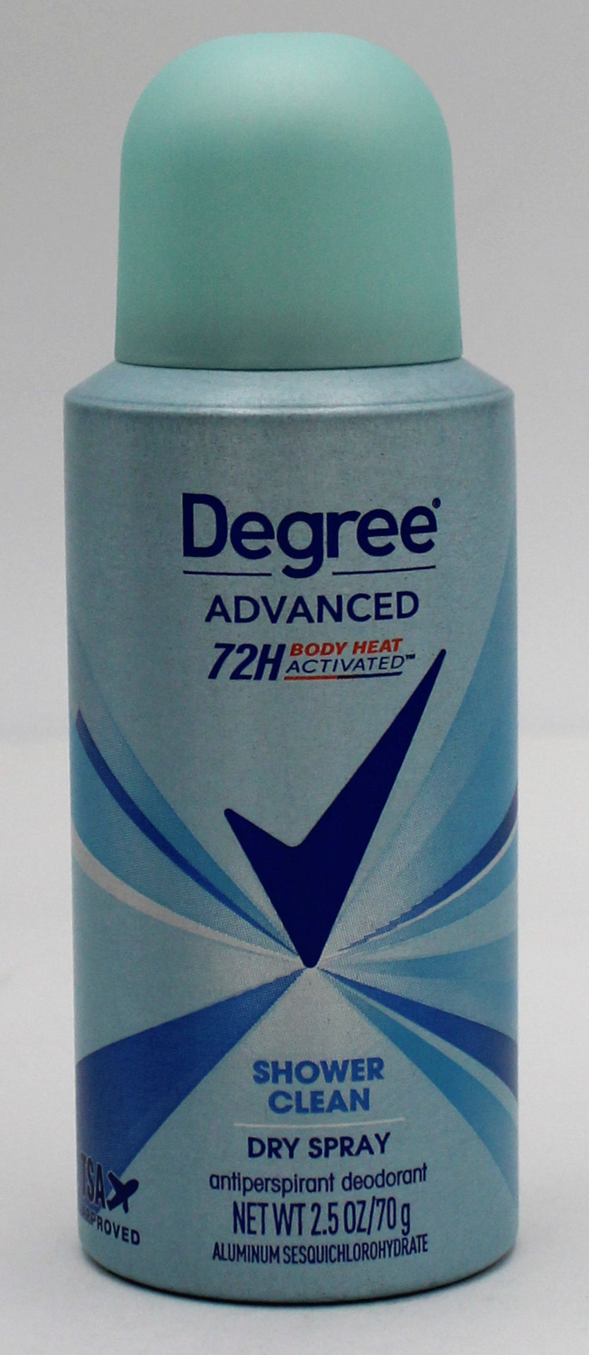DEGREE FOR WOMEN ANTIPERSPIRANT AEROSOL ADVANCED SHOWER CLEAN 2.5oz