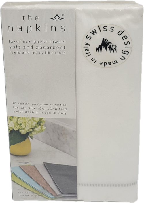 THE NAPKINS 33x40cm 15CT HEMSTITCH GREY