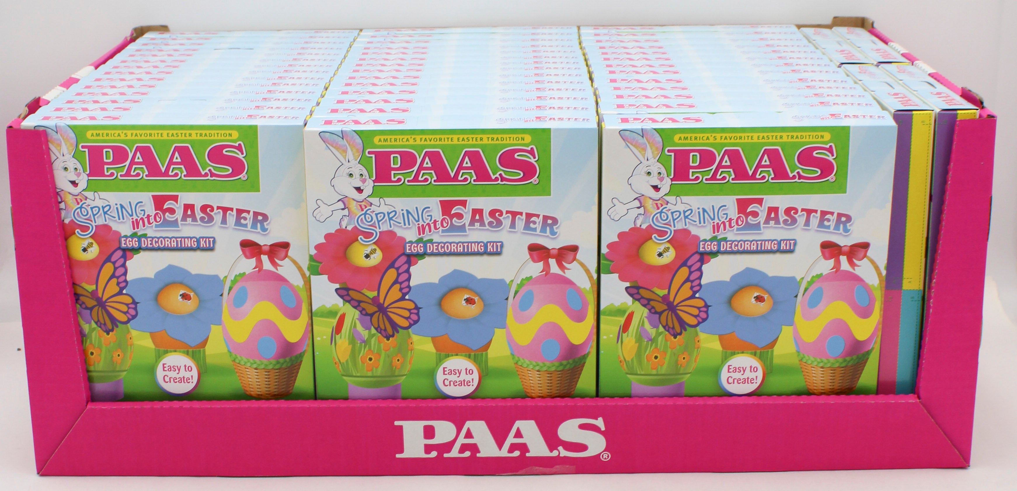 PAAS SPRING INTO EASTER EGG DECORATING KIT SHELF TRAY