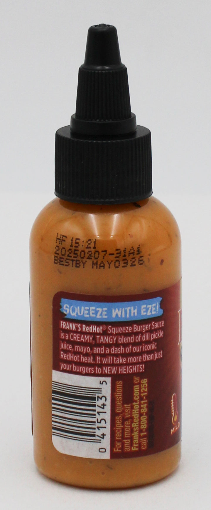 FRANKS REDHOT  BURGER SAUCE SQUEEZE 1.7 FL Oz BB 5/3/26