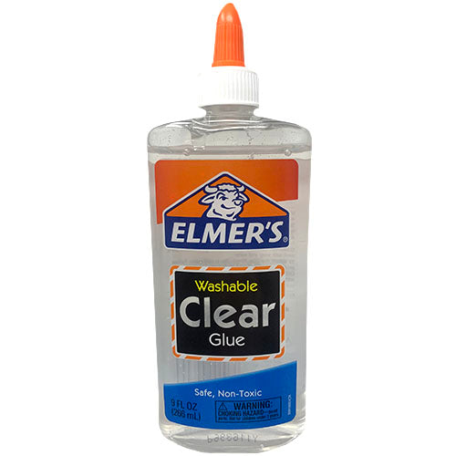 ELMER'S WASHABLE GLUE 9oz-CLEAR.